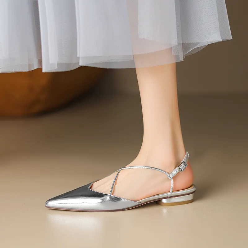 USS Shoes Clara Women's Slingbacks Pointed Toe Sandals