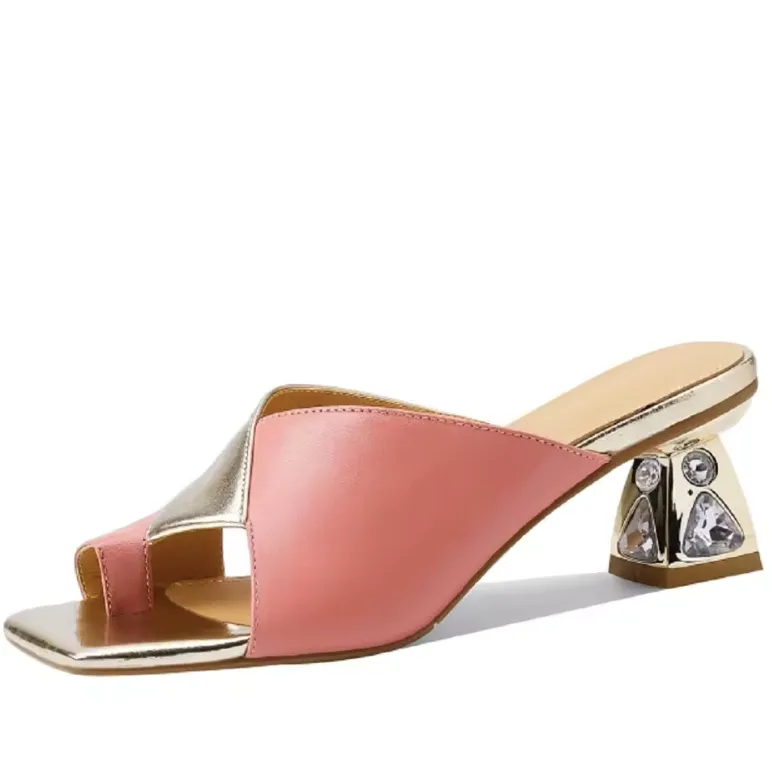 USS Shoes Cristina Women's Square Toe Leather Dress Sandals