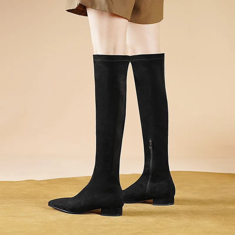USS Shoes Eladia Women's Suede Thigh High Boots
