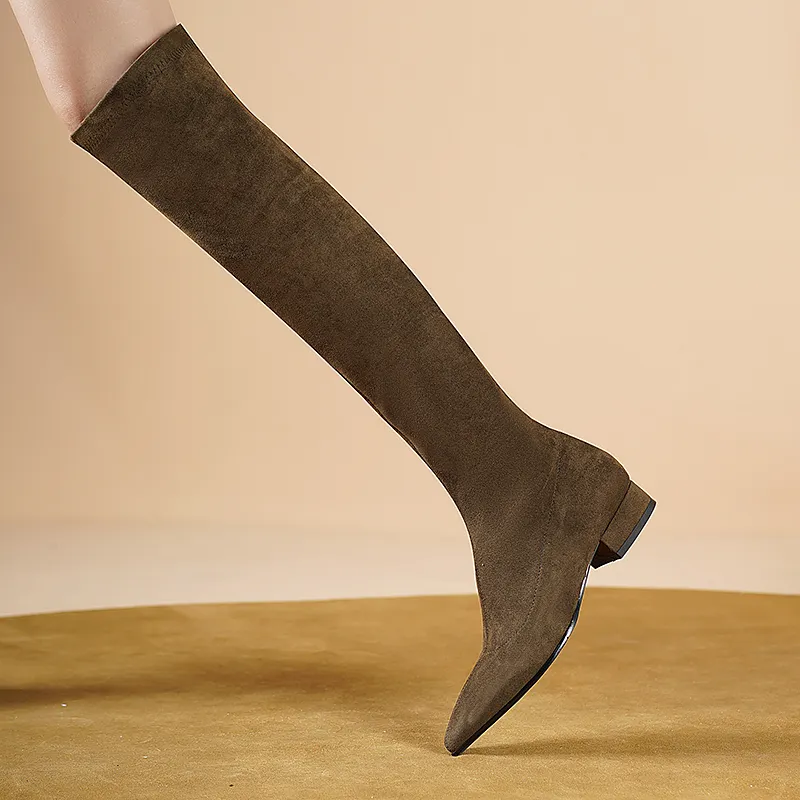 USS Shoes Eladia Women's Suede Thigh High Boots