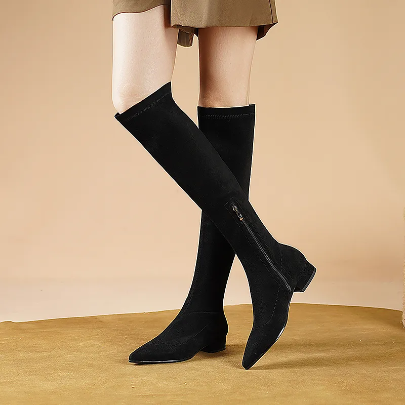 USS Shoes Eladia Women's Suede Thigh High Boots
