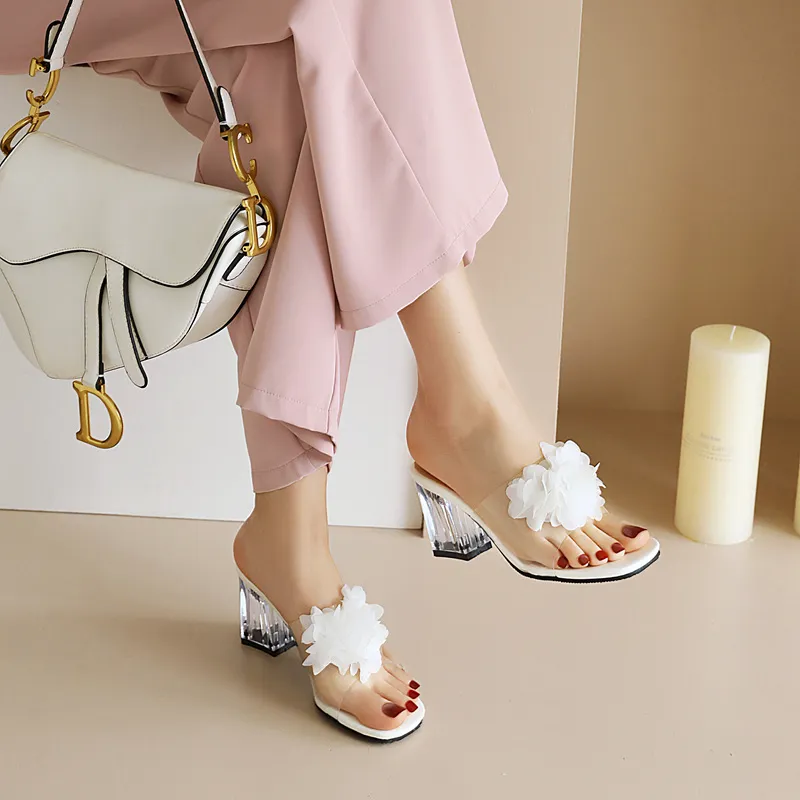 USS Shoes Elia Women's Transparent Heel Sandals