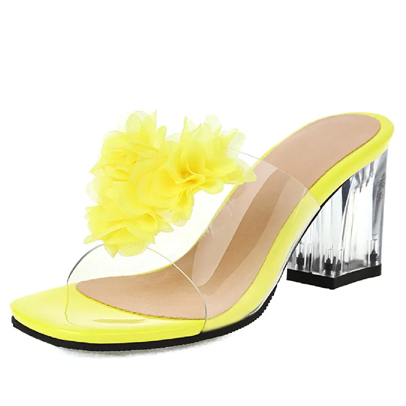 USS Shoes Elia Women's Transparent Heel Sandals