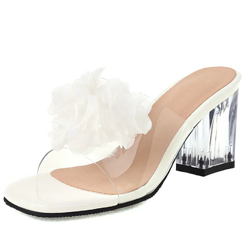 USS Shoes Elia Women's Transparent Heel Sandals
