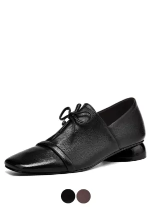 USS Shoes Elsi Women's Leather Square Toe Loafers
