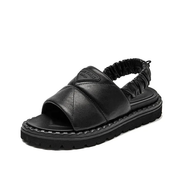 USS Shoes Litcy Women's Leather Elastic Band Sandal