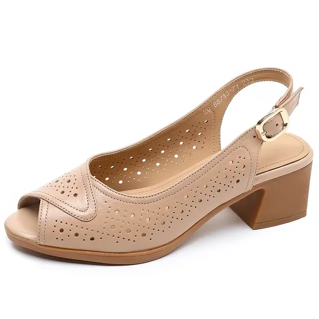 USS Shoes Lucia Women's Leather Hollow Sandals