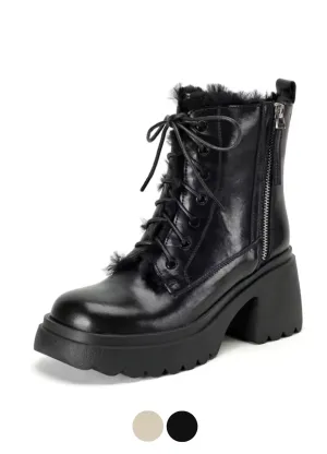 USS Shoes Matilde Women's Snow Leather Ankle Boots