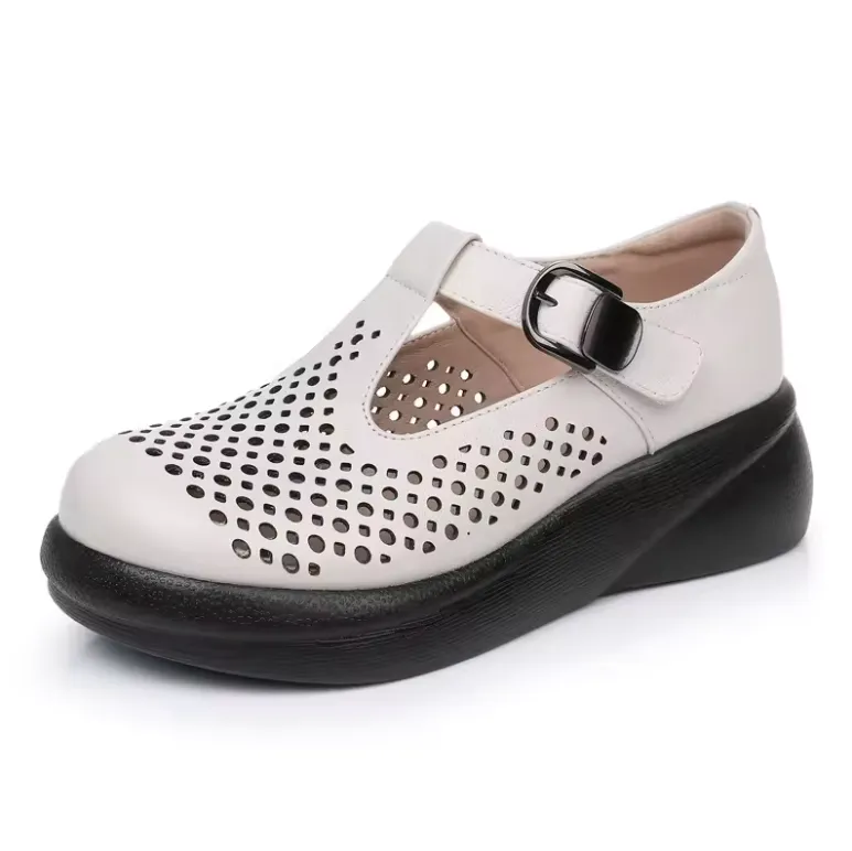 USS Shoes Melissa Women's Hollow Out Leather Platform Sandals