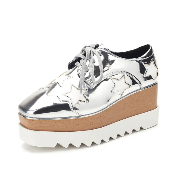 USS Shoes Merchan Women's Platform Patent Leather Shoes