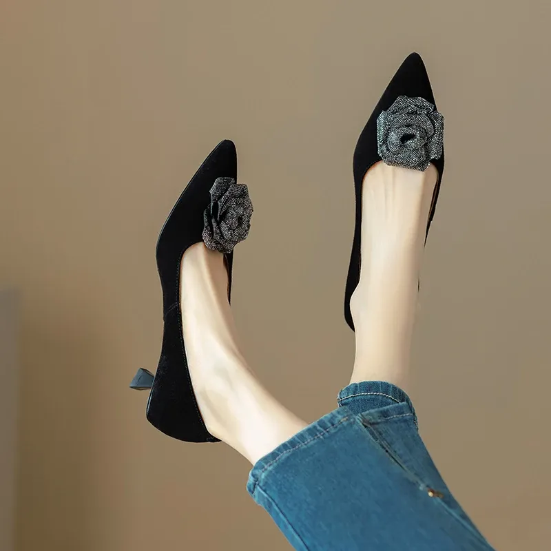 USS Shoes Milena Women's Leather Party Pointed Toe Pumps