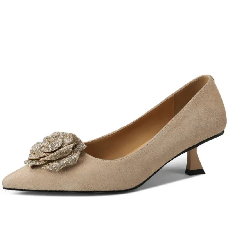 USS Shoes Milena Women's Leather Party Pointed Toe Pumps