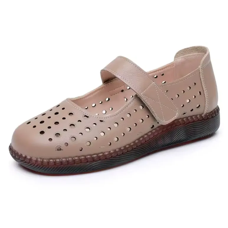 USS Shoes Olga Women's Leather Hook & Loop Sandals