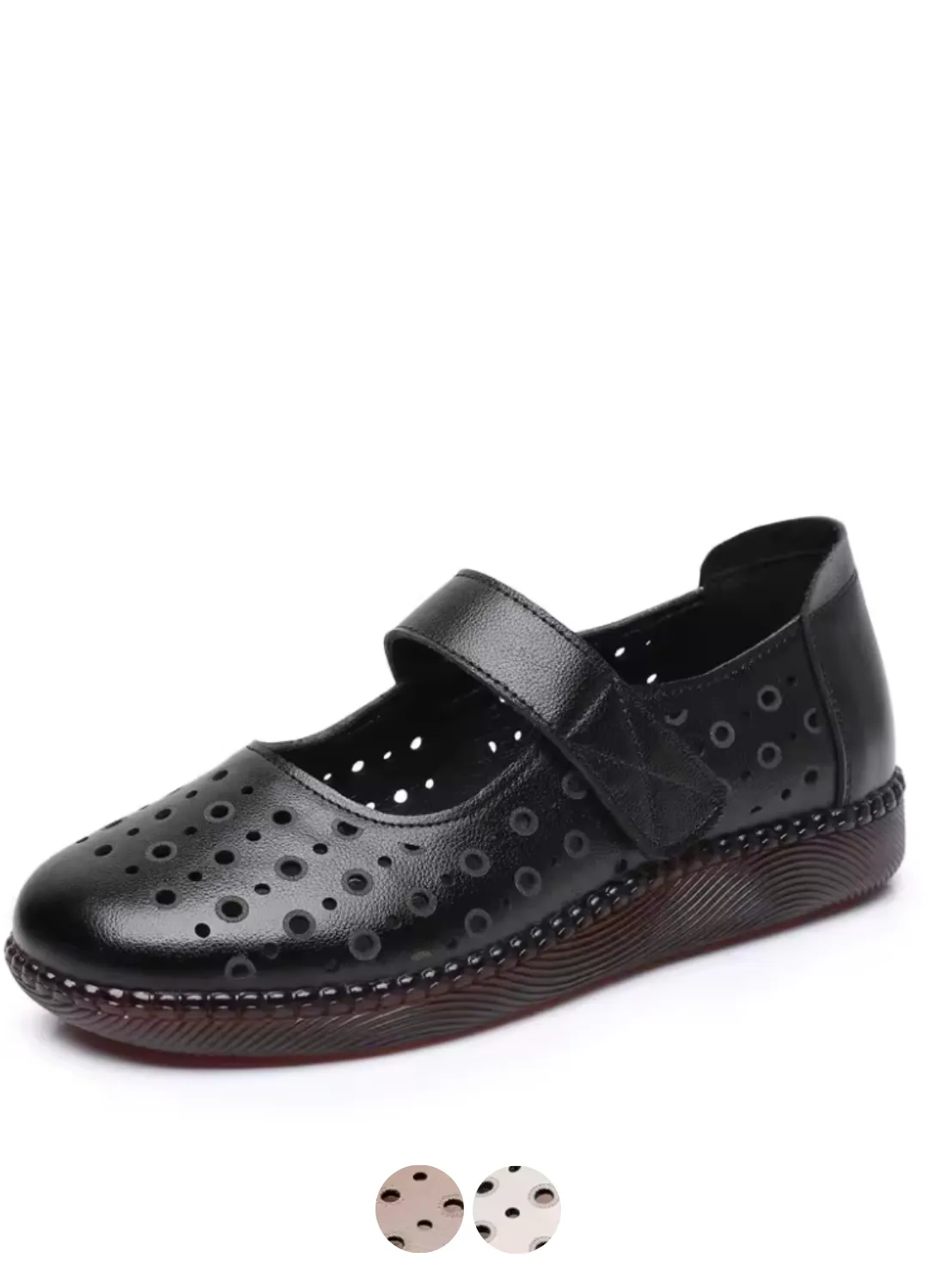 USS Shoes Olga Women's Leather Hook & Loop Sandals