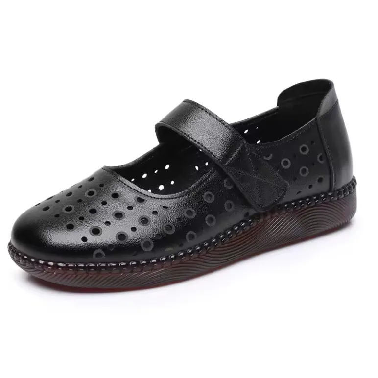 USS Shoes Olga Women's Leather Hook & Loop Sandals