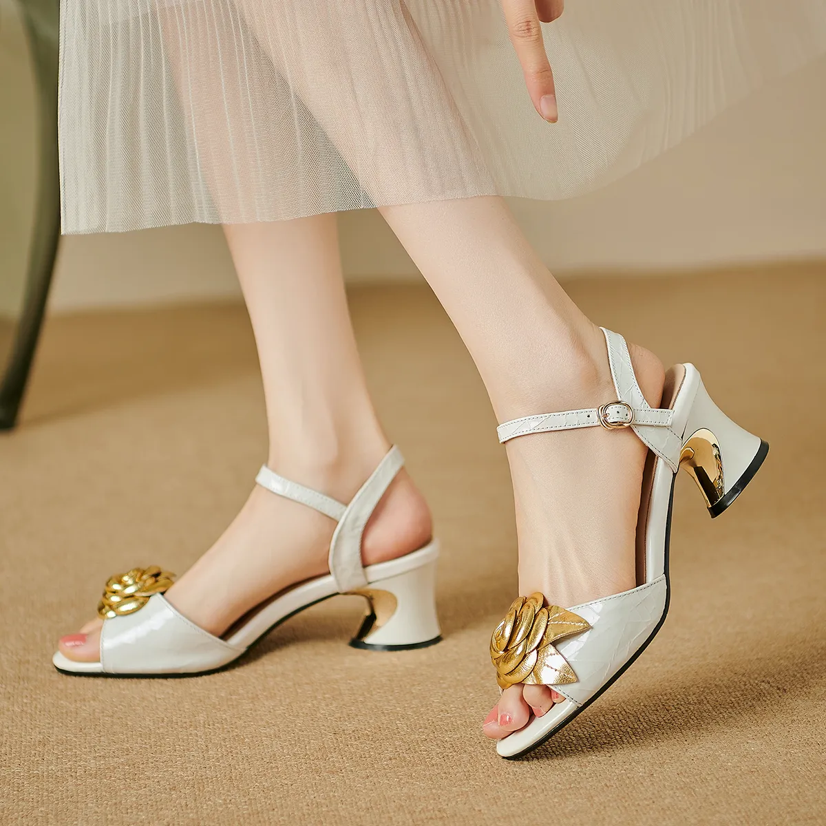 USS Shoes Oriana Women's Genuine Leather Dress Sandals