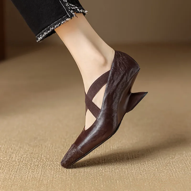 USS Shoes Ornela Women's Square Toe Shallow Pumps
