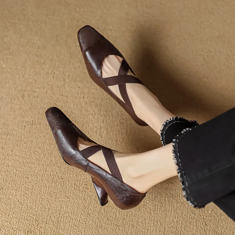 USS Shoes Ornela Women's Square Toe Shallow Pumps