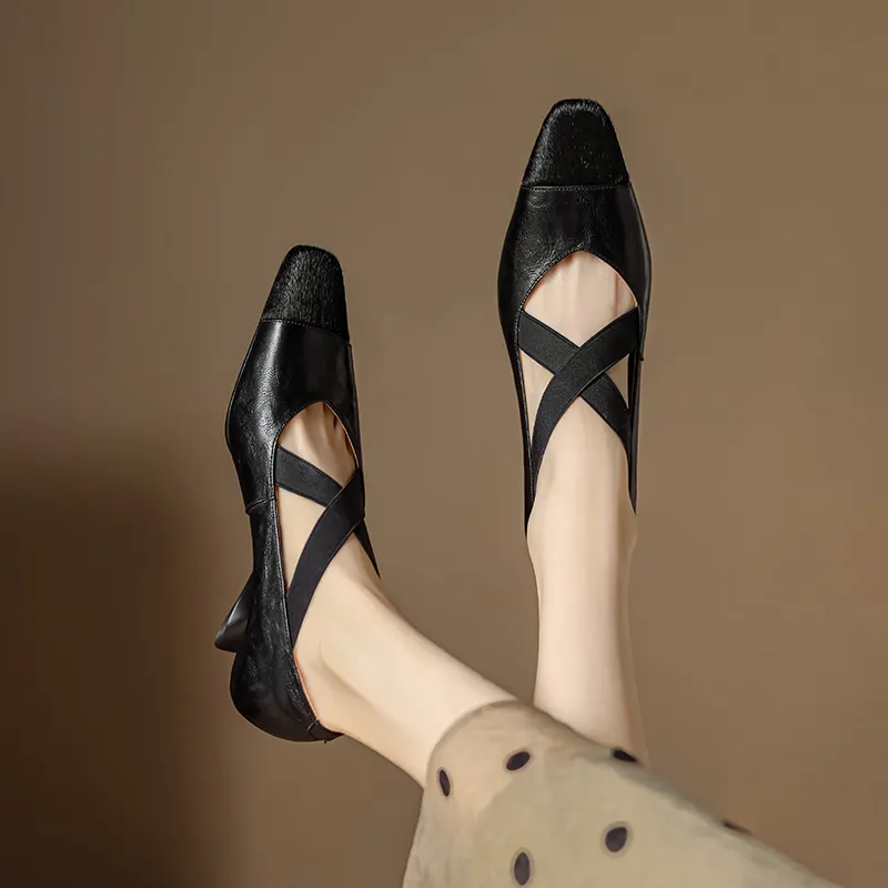 USS Shoes Ornela Women's Square Toe Shallow Pumps