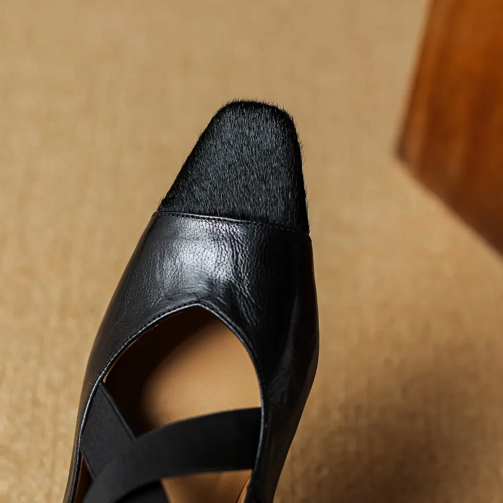 USS Shoes Ornela Women's Square Toe Shallow Pumps