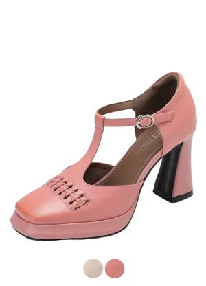 USS Shoes Rafaela Women's Leather Platform Sandals