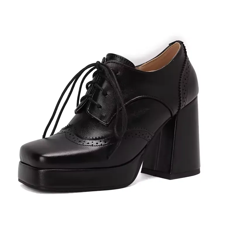 USS Shoes Renata Women's Square Toe Platform Ankle Boots