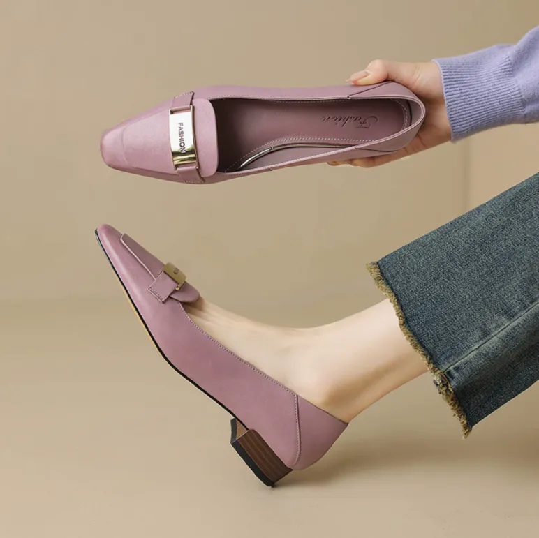 USS Shoes Ruddy Women's Leather Round Toe Flats