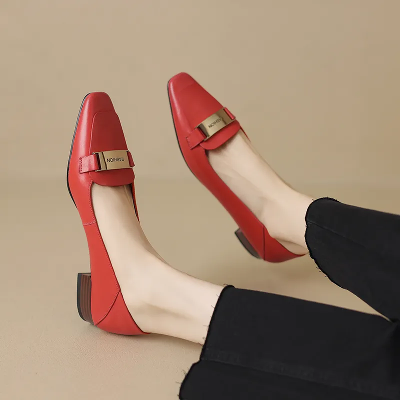 USS Shoes Ruddy Women's Leather Round Toe Flats