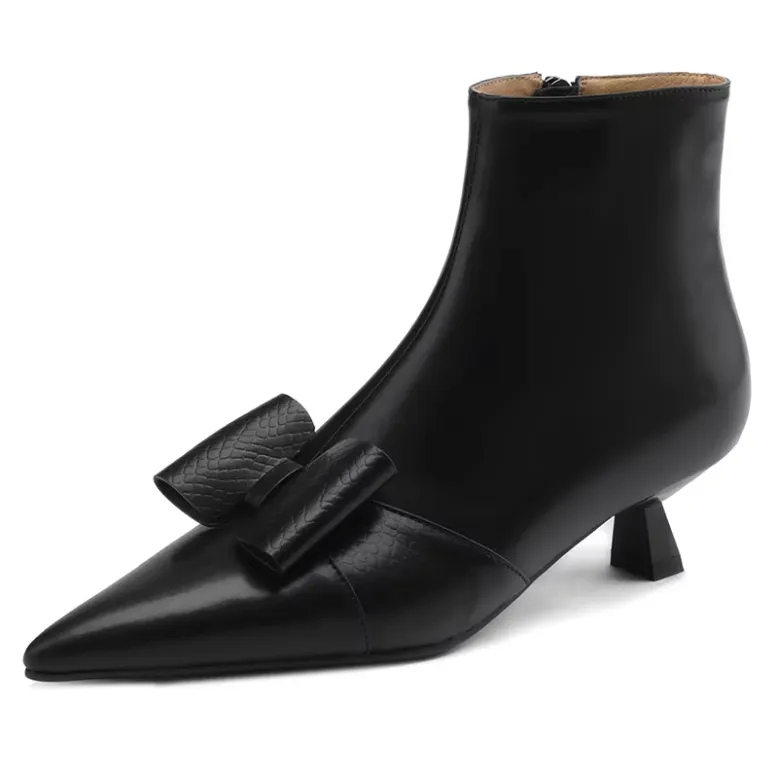 USS Shoes Tamy Women's Butterfly-knot Dress Ankle Boots