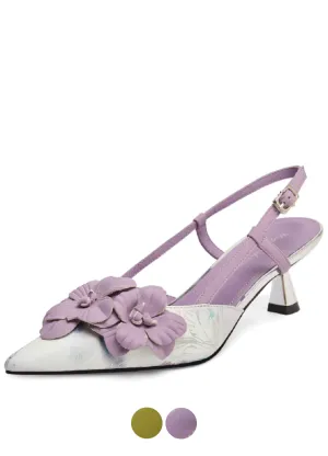 USS Shoes Tatiana Women's Flower Design Leather Sandals