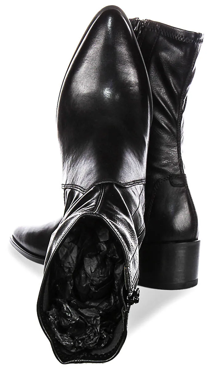 Vagabond Marja Cowboy Boots In Black For Women