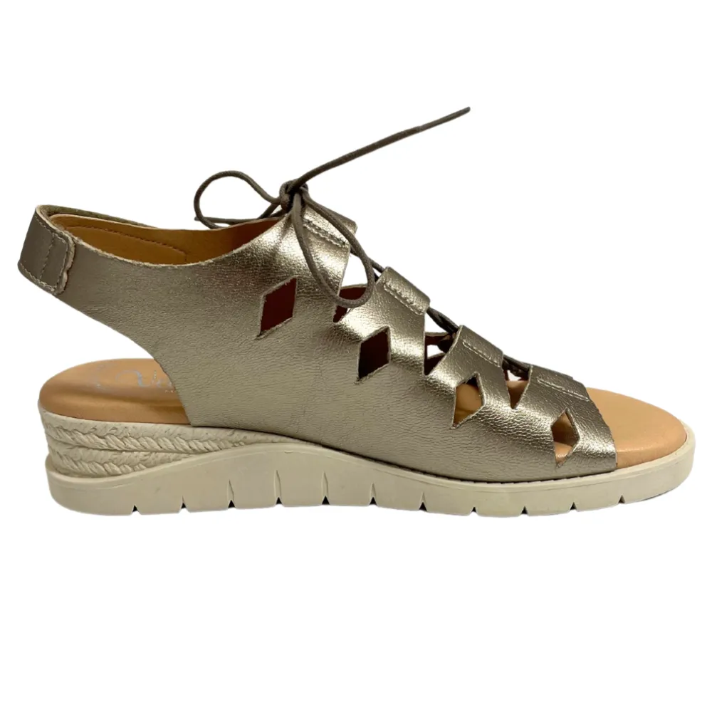 Valeria's Janice Metallic Onix Sandal (Women's)