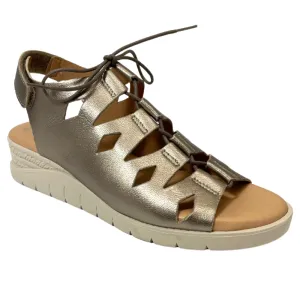 Valeria's Janice Metallic Onix Sandal (Women's)