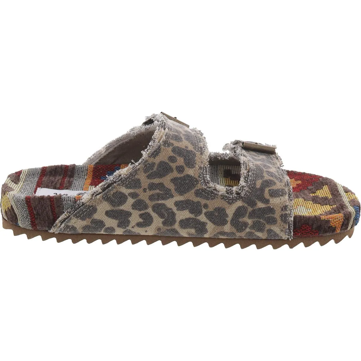 Venus Womens Frayed Slip On Slide Sandals