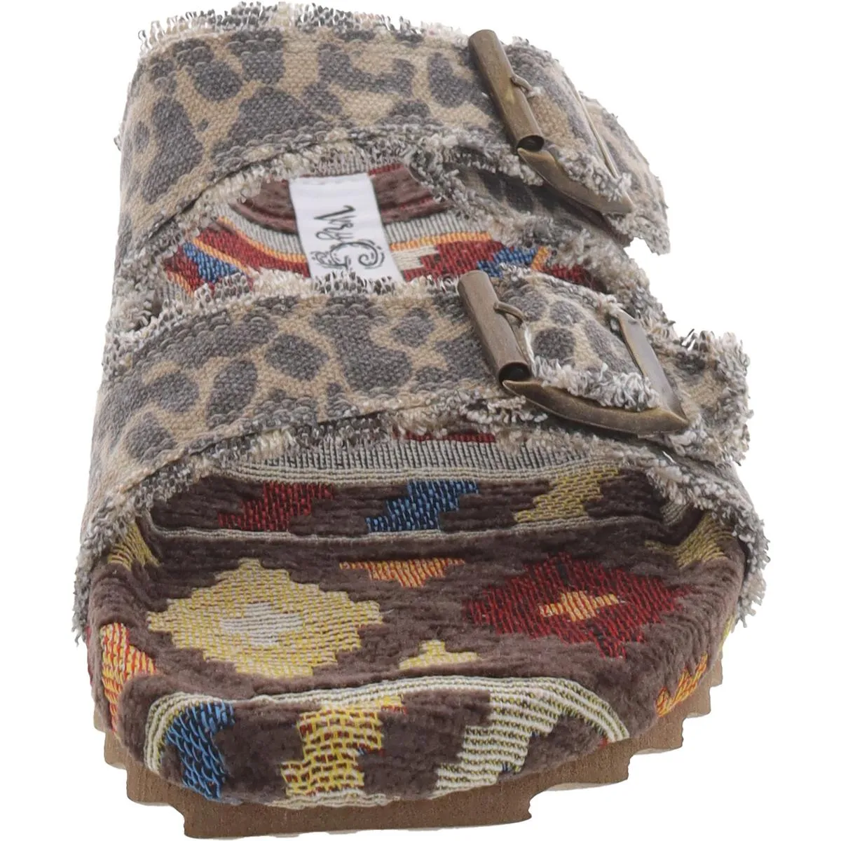 Venus Womens Frayed Slip On Slide Sandals