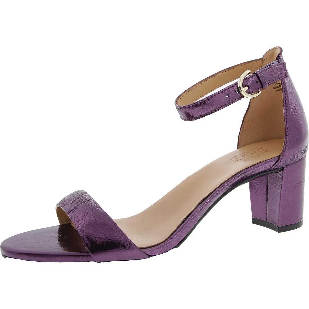 Vera Womens Buckle Ankle Strap Heel Sandals
