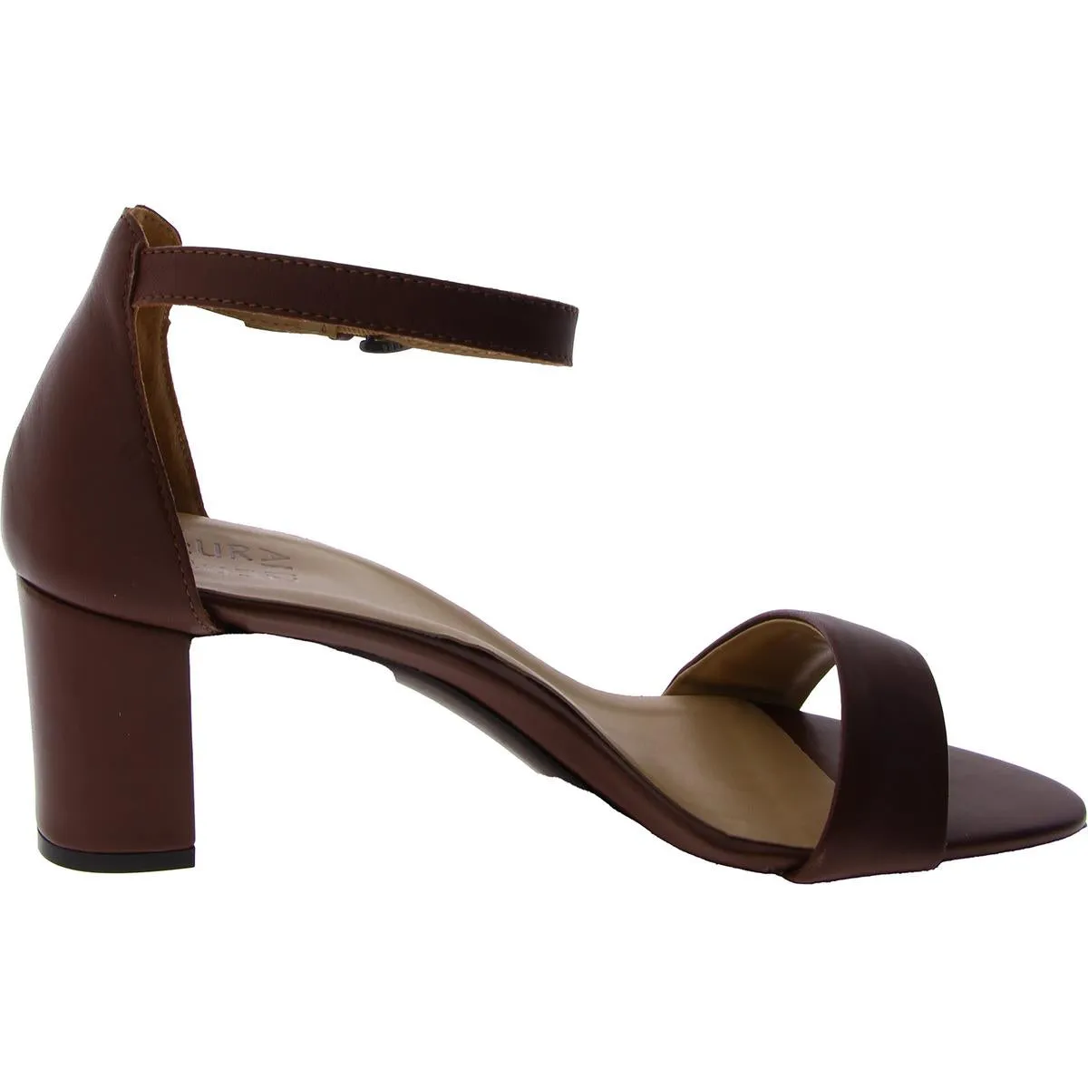 Vera Womens Buckle Ankle Strap Heel Sandals
