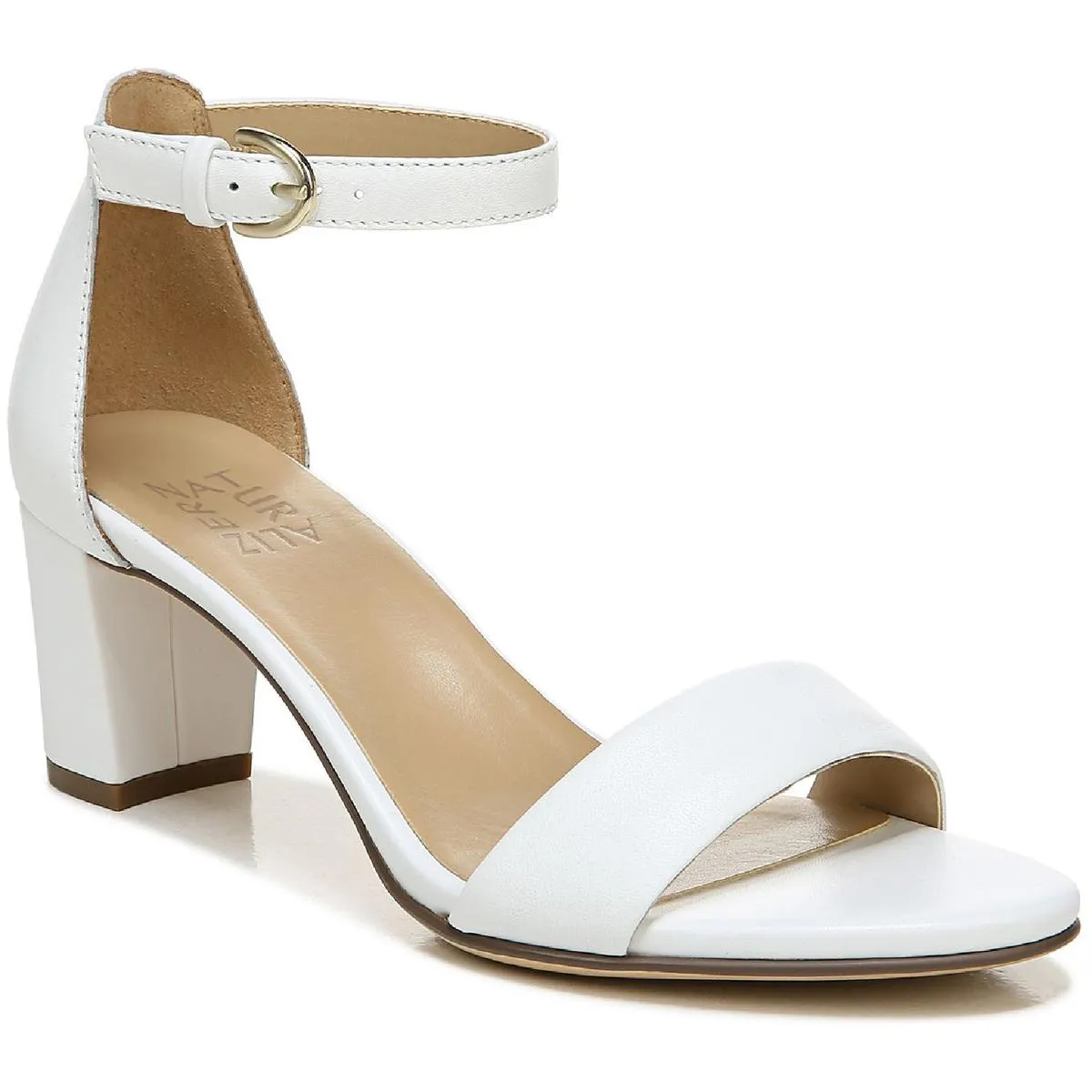 Vera Womens Buckle Ankle Strap Heel Sandals