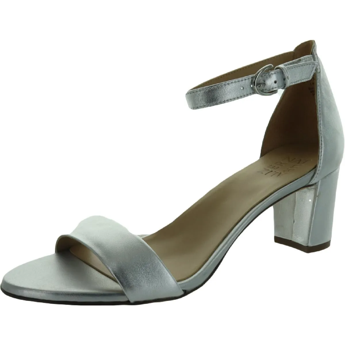 Vera Womens Buckle Ankle Strap Heel Sandals