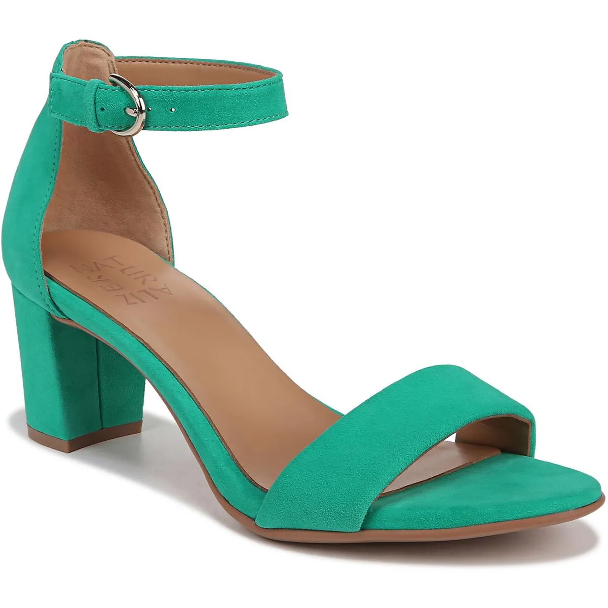 Vera Womens Buckle Ankle Strap Heel Sandals