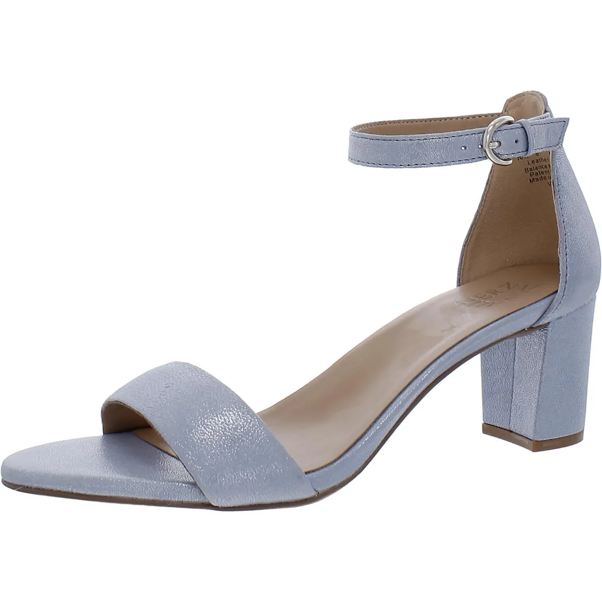 Vera Womens Buckle Ankle Strap Heel Sandals