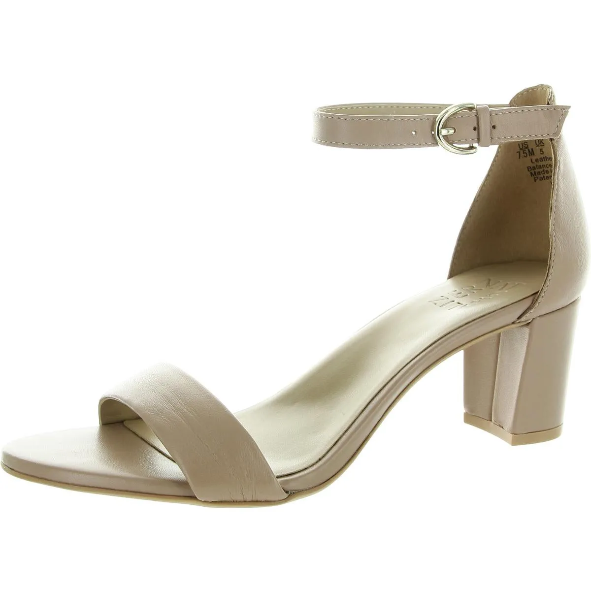 Vera Womens Buckle Ankle Strap Heel Sandals