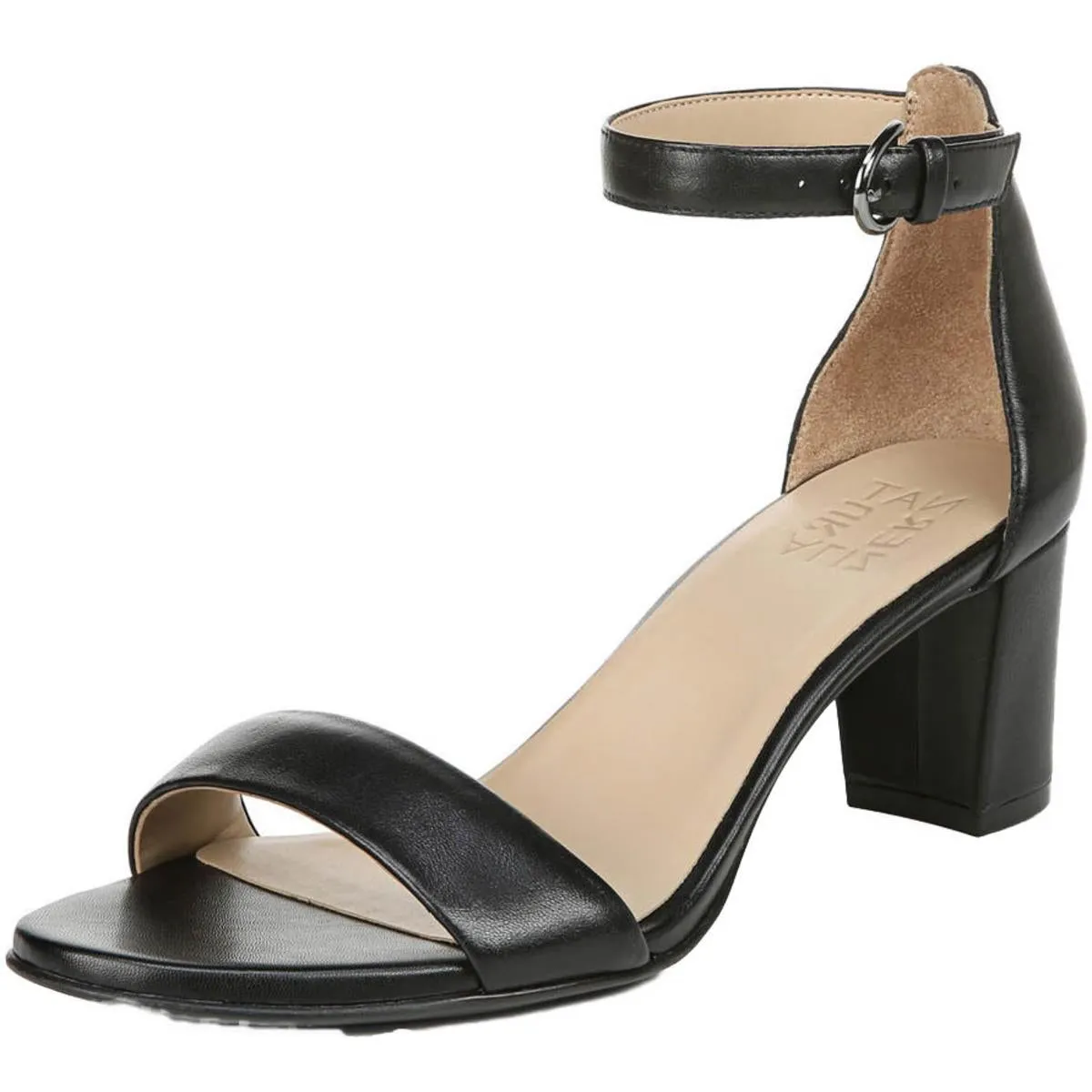 Vera Womens Buckle Ankle Strap Heel Sandals