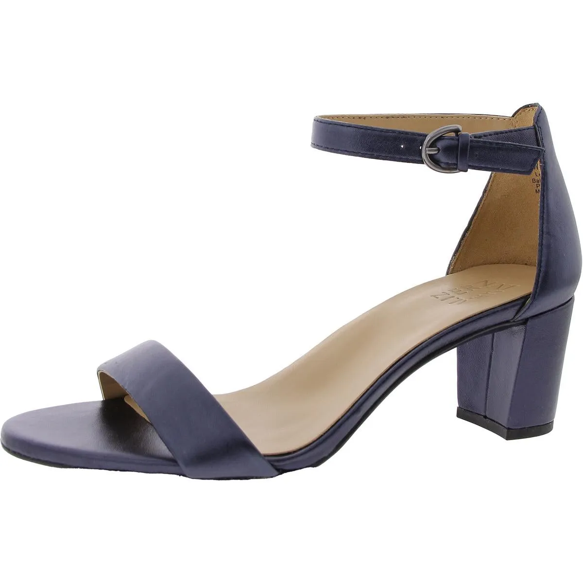 Vera Womens Buckle Ankle Strap Heel Sandals