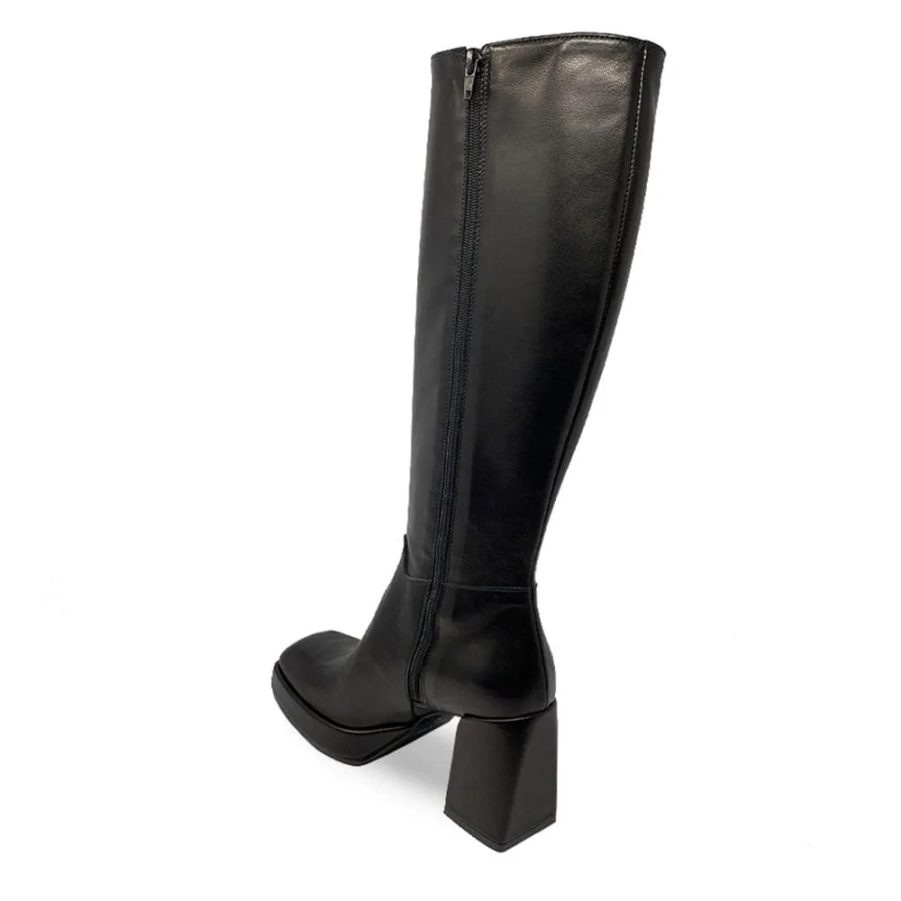 VIVIENNE BLACK LEATHER