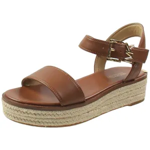 Vl23l Womens Buckle Leather Espadrilles