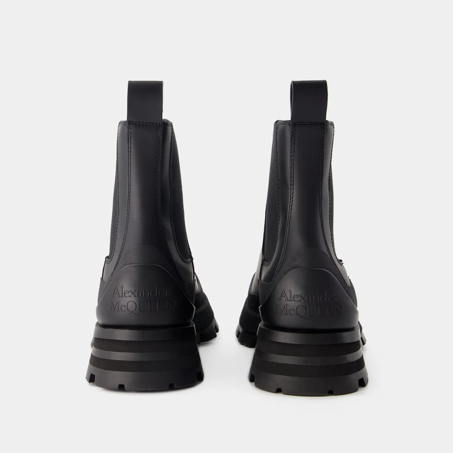 Wander Ankle Boots - Alexander McQueen - Calfskin - Black