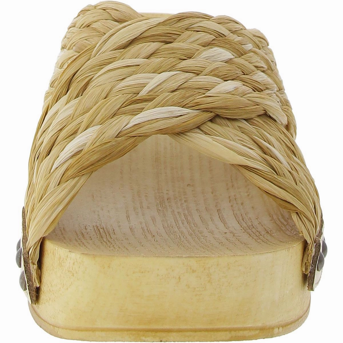 Warm Waters Womens Criss-Cross Woven Slide Sandals