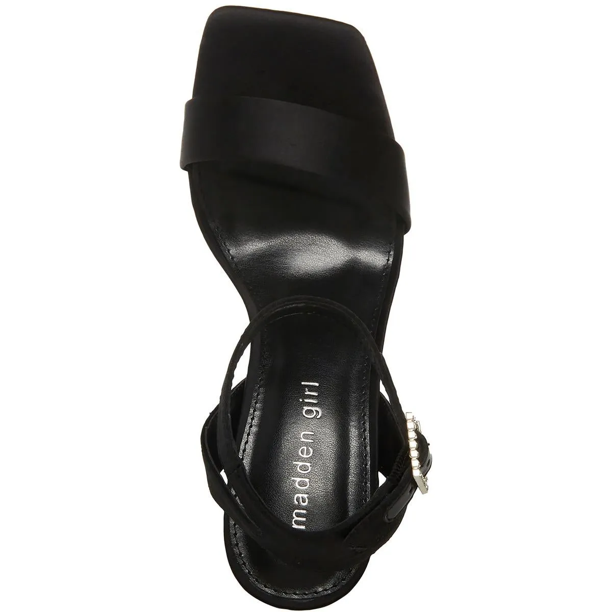 Winnii Womens Satin Block Heel