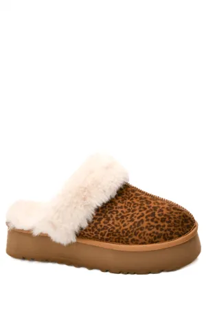 Women Cuddle Up Slipper In Mini Leopard